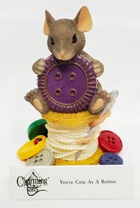 Charming Tails: You're Cute As A Button - - *Rare* Pristine Condition - Picture 1 of 4