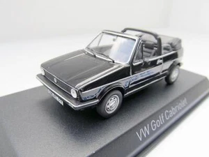 Volkswagen VW Golf 1 Cabrio Modelo de Coche de NOREV en 1:43 Negro 840074 Nuevo - Imagen 1 de 3