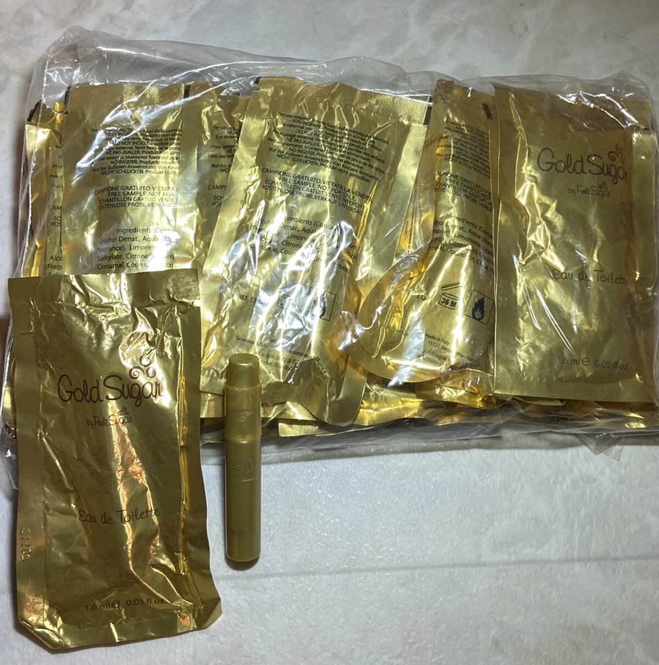 GOLD SUGAR por Pink Sugar Aquolina .05 FL.OZ CADA Juego de frascos de eau spray DE 20 UNIDADES Foto 1 de 2