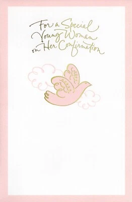 Religious CONFIRMATION Card FOR YOUNG WOMAN by American Greetings + Envelope - Image 1 of 4