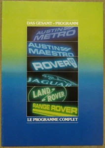 Austin Jaguar Rover MG Land Rover Range Rover Schweiz Prospekt Brochure ca. 1983 - Bild 1 von 5