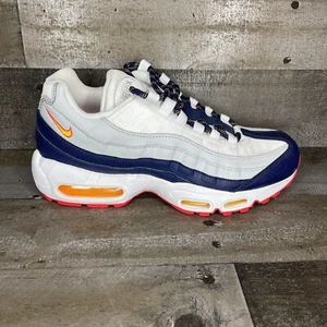 Nike Air Max 95 307960-405 Midnight Orange White Navy Silver Women’s Size 8.5 - Picture 1 of 10