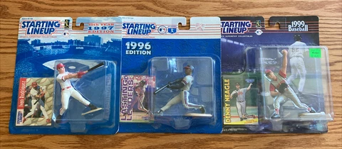 Lot Of 3 1990’s Starting Lineup Ivan Rodriguez Fred McGriff Denny Neagle W/Boxes Cover