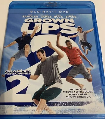 Grown Ups 2 (Blu-ray/DVD, 2013) Adam Sandler, Chris Rock, w/ Slip Cover - Image 1 of 2