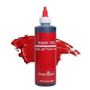 Super Red Food Coloring Gel 10.5 Ounce Premium Vibrant Color for Baking - Picture 1 of 8