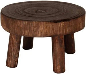 Mini Wooden Stool Display Stand Wood Plant Stand Flowerpot 7.87"x3.54" Bx 15 - Picture 1 of 5