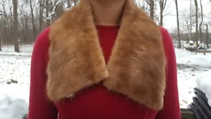 Vintage 1960's Mink Fur Collar - Bild 1 von 5