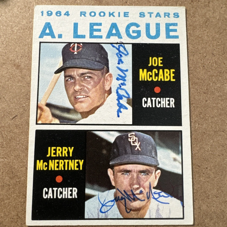 1964 AL Rookie Stars Card #564 Autographed SIGNED Jerry McNertney & Joe McCabe - Image 1 of 1