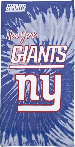 Northwest NFL New York Giants Unisex-Adult Beach Towel, 30" x 60", Psychedelic Cover