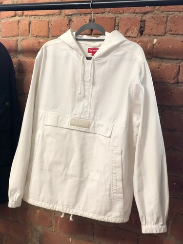 Supreme Twill Anoracca Bianca Bogo Grande (L)