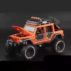 1:24 Jeeps Wrangler Rubicon Pickup Diecast Model Vehicle Sound & Light Kids Gift - Picture 1 of 20
