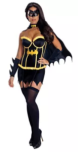 Ladies Sexy Batgirl Superhero Corset Costume - Picture 1 of 1