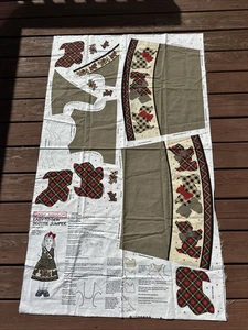 Daisy Kingdom Weihnachtspullover Nähpanel Scottie Hund Mädchen Gr. 2-6 Vintage - Bild 1 von 6