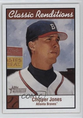 2001 Topps Heritage Classic Renditions Chipper Jones #CR5 HOF - Image 1 of 2