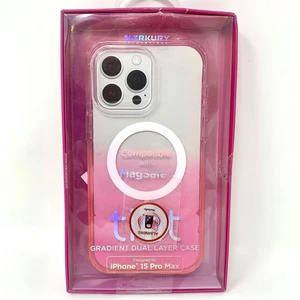 Funda para teléfono Merkury iPhone 15 Pro Max doble capa tinta rosa compatible con MagSafe - Imagen 1 de 2