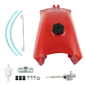 For Honda TRX300 TRX 300 1993-2000 plastic gas fuel tank fourtrax Red & petcock - Picture 1 of 15