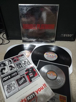 Kiss Double Platinum 2lp Vinyl 1975 1st 'Sterling' Press Award/Order Form VG++ - Image 1 of 4