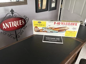 NOS Vintage Guillow's Curtiss p-40 WARHAWK Flying Tiger Model Plane Kit Sealed! - Picture 1 of 7