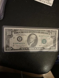 1990 Ten Dollar Note NYBank Ref # 159 - Picture 1 of 2