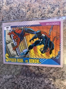 1991 Marvel Universe #91 Spider-Man Vs. Venom Absolutely Mint 🔥 - Picture 1 of 10