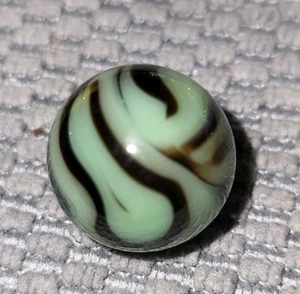 Vacor Mega Marble Player Amazing Troll Mint Green Black Busy Swirl 19/32" - Picture 1 of 6