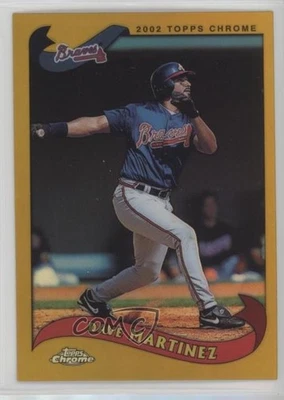 2002 Topps Chrome Gold Refractor Dave Martinez #195 - Image 1 of 2