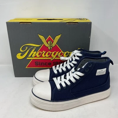 Thorogood Composite Toe Sneaker Mid Blue Canvas Work Shoes 808-9200 Men's 10W - Image 1 of 4