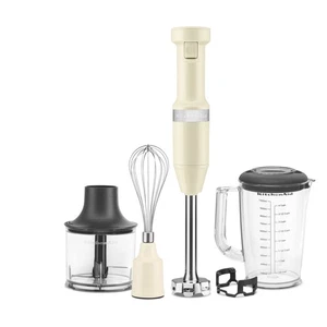 KitchenAid Hand Blender with Accessories - Almond Cream 5KHBV83BAC - Picture 1 of 11