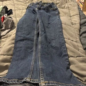 Wonder Nation Boys Size 10 Slim Dark Wash Straight Dark Blue Jeans - Picture 1 of 5