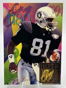 1994 Ultra Flair Hot Numbers Tim Brown #3 Los Angeles Raiders Notre Dame Irish - Picture 1 of 2