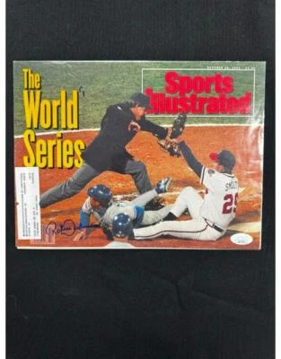 Roberto Alomar Signed Autographed 1992 Sports Illustrated Cover Page JSA - Image 1 of 2