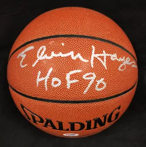 Elvin Hayes SIGNED I/O Basketball +HOF 90 Washington Bullets PSA/DNA AUTOGRAPHED - Picture 1 of 3