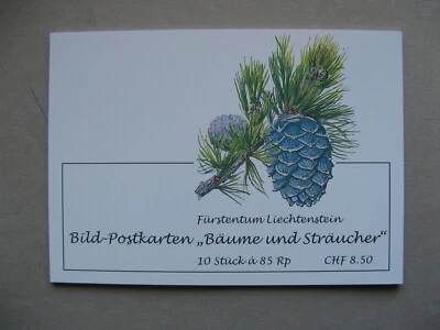 LIECHTENSTEIN,  booklet with 10x ill. prestamped PC 2005, mint, trees - Image 1 of 4