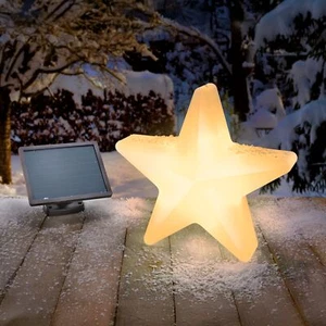 esotec Solarleuchte Leuchtstern ⌀ 40 cm Dekoleuchte außen wetterfest 102122 - Bild 1 von 10