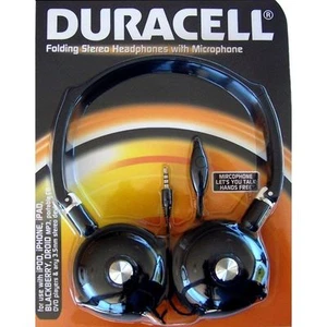 Duracell DU2501 Folding Stereo Headset with Microphone - High-Quality Audio - Picture 1 of 1