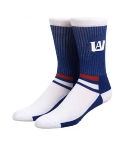 My Hero Academia Crew Socks Shoe Size 10 to 13 Blue and White - Picture 1 of 3