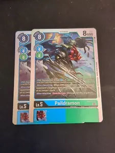 NM X2 Digimon Paildramon - ST9-05 - SR Starter Deck 09: Ultimate Ancient Drago - Bild 1 von 1