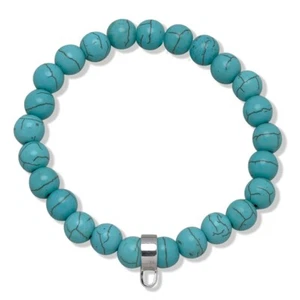 Rafaela Donata echt Silber 925 Charm-Armband m Türkis und Charms Carrier 17 cm - Bild 1 von 3