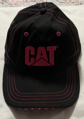 Sombrero Gato Oruga Mujer’s Negro Rosa Lunares Borde Licencia Ajustable Foto 1 de 4