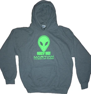 OBEY ME!👽 MARTIAN INVASION OF THE RACES Pullover Hoodie LARGE Dearborn Marathon - Bild 1 von 13