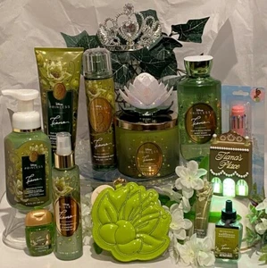 WOW! 14Pc COMPLETE SET Bath & Body Works DISNEY Princess TIANA Every Piece RARE - Picture 1 of 24
