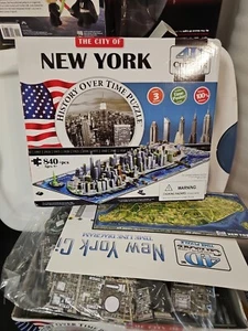 NEW York City Skyline Time Puzzle 4D Cityscape History Over Time Puzzle, - Picture 1 of 7