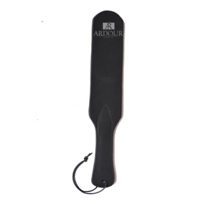 Leather BDSM Spanking Paddle BDSM Paddle Real Cowhide Black Leather Paddle - Picture 1 of 5