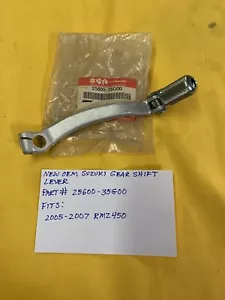 NEW OEM SUZUKI Gear Shift Lever 2005-2007 RMZ450 / RMZ 450 (25600-35G00) - Foto 1 di 3