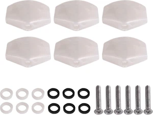 Botones de cabeza de máquina afinadora de guitarra Lovermusic blanco perla llave de afinación botón cuadrado - Imagen 1 de 12