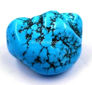 Quality 121.90 Ct Natural Tumble Uncut Rough Sky-Blue Turquoise Gemstone 5NSK - Picture 1 of 6