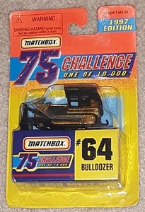 Matchbox 75 Challenge #64 Bulldozer 1997 Edition Gold 1/64 Scale One of 10.000 - Bild 1 von 2