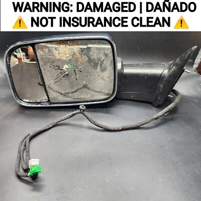 Espejo retrovisor de remolque izquierdo Dodge Ram 2500 3500 2019-2022 (dañado) OEM cromado Foto 1 de 4