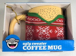 BRAND NEW Big Mouth Inc XMAS Ugly Sweater Coffee Mug 20 oz - Picture 1 of 5