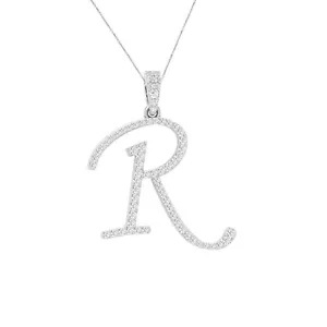 Colgante de plata 925 con inicial de moissanita real enchapado en oro de 14K Hip Hop helado - Imagen 1 de 18